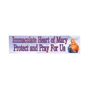 Stickers "Sacred Heart of Mary" for bumper, 3'' x 12''