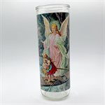 Guardian Angel Glass Nova Candle Holders, 3 x 8¼"  /  un