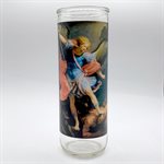 Saint Michael Glass Nova Candle Holders, 3 x 8¼"  /  un