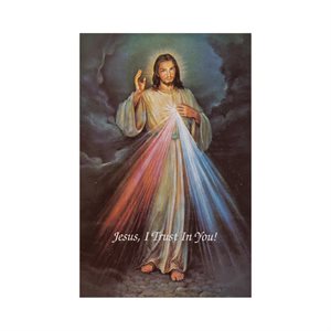 "Jesus I Trust In You" Pictures, 3½ x 5½", English / ea