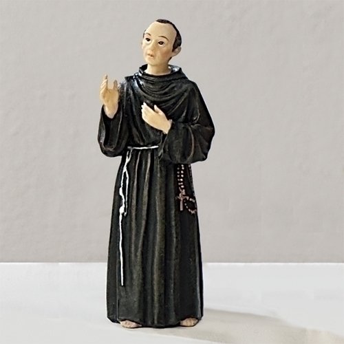 Statue Saint Maximilien Kolbe 3.5" (9 cm) en résine