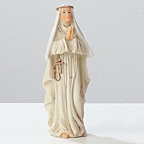 Statue Sainte Catherine 3.5" (9 cm) en résine