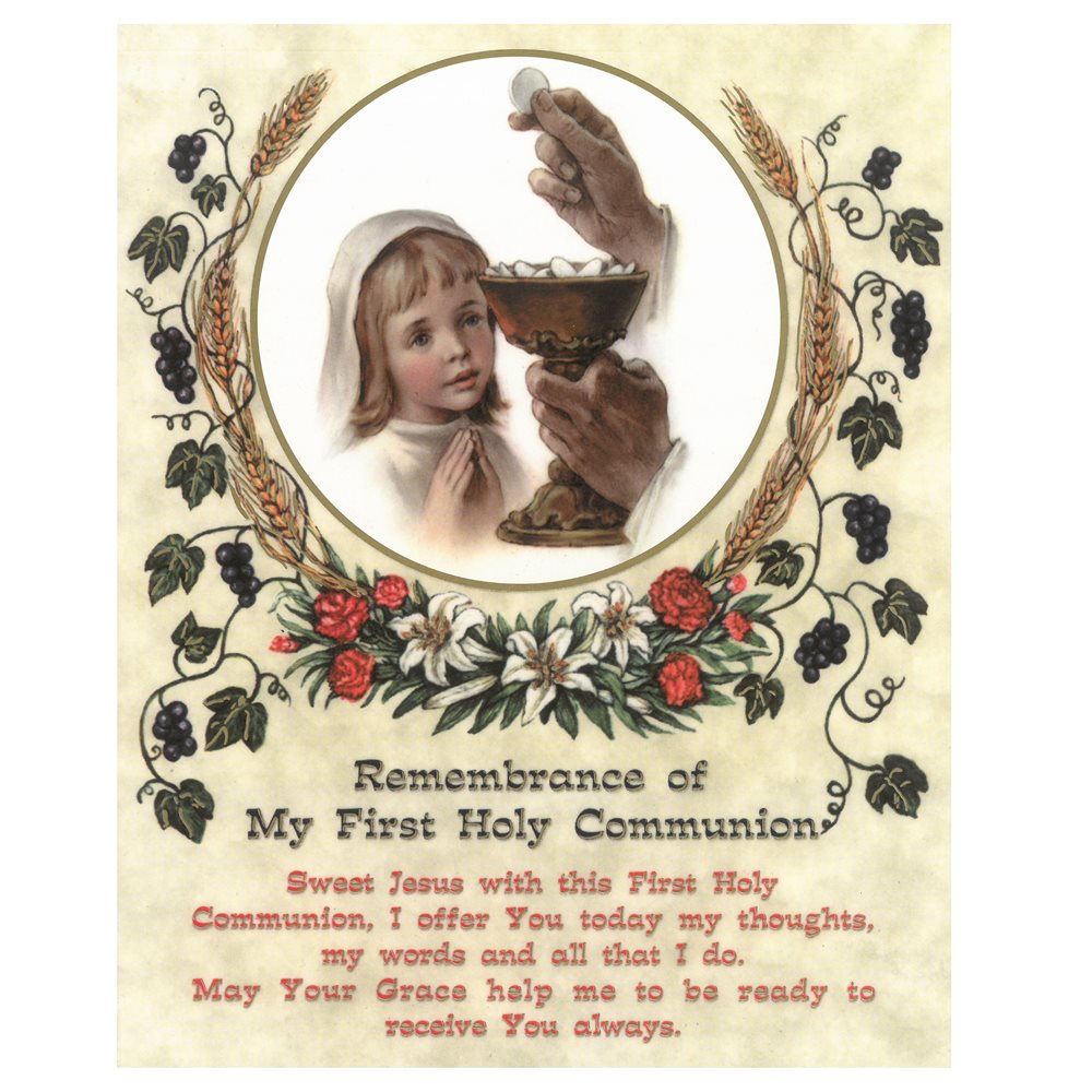 Image ''FIRST COMMUNION GIRL'' 8'' X 10'' / un