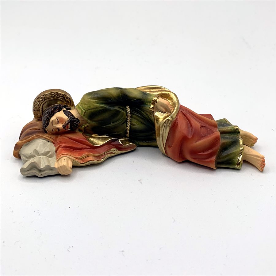 Statue Saint Joseph dormant 5" (13 cm) en résine