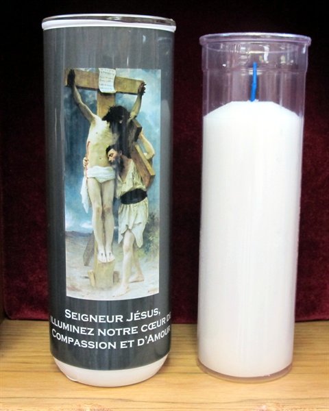 Veilleuse 8'' Compassion et plastique 5jrs / un Veilleuse 8'' Compassion et plastique 5jrs / un