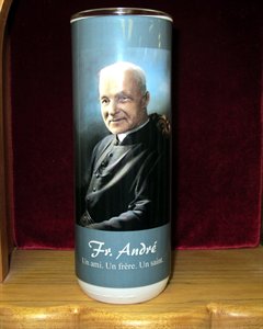 Veilleuse 8'' Frère André et plastique 5jrs / un