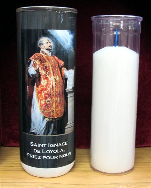 5 Days St. Ignace Loyola Votive Glass Candles / ea