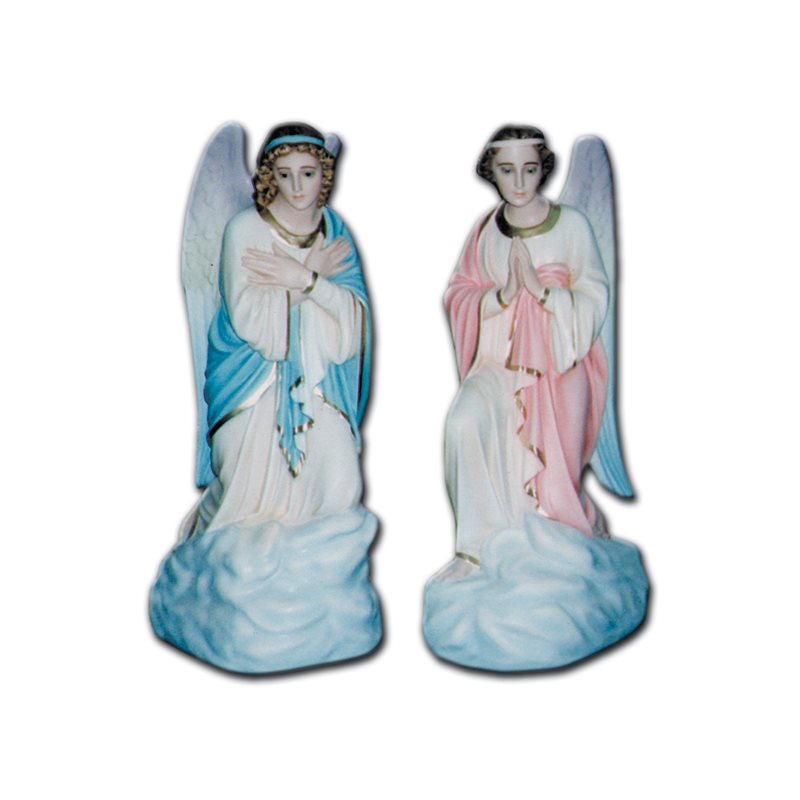 Kneeling Angels Fiberglass Outdoor Statue 39.5"( 100 cm) / pr