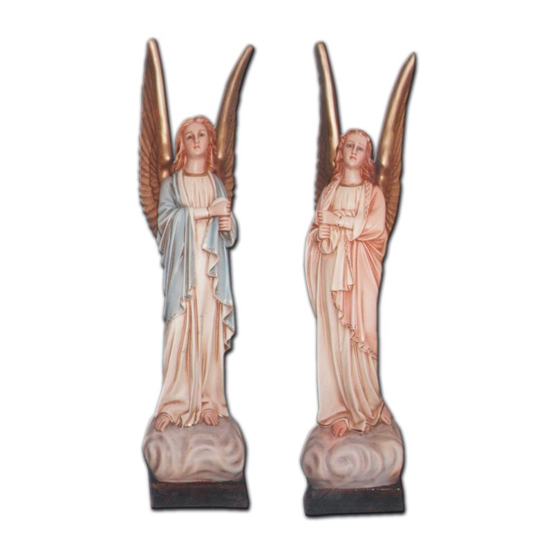 Torchlight Angels Fiberglass Outdoor Statue 32" (80 cm) / pr