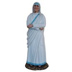 Mother Teresa Color Fiberglass Outdoor Statue, 43" (110 cm)