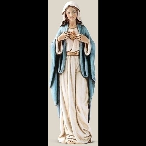 Statue Saint Coeur de Marie 6" (15.2 cm) en résine