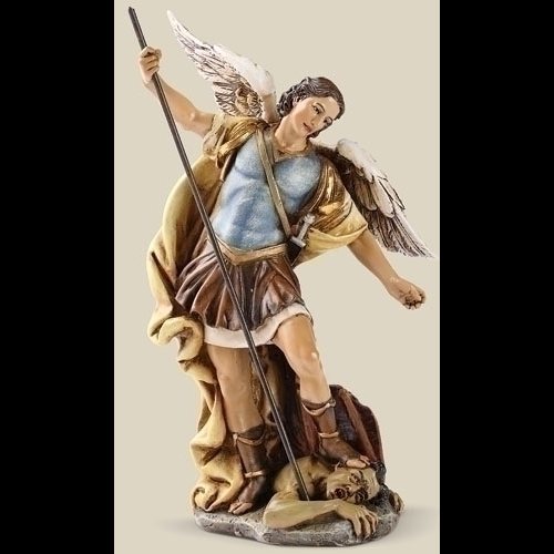 St. Michael Archangel Resin Statue, 7.25" (18.4 cm)