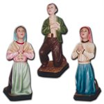 Children of Fatima Fiberglass Outdoor Statue, 16.5"  /  set 3