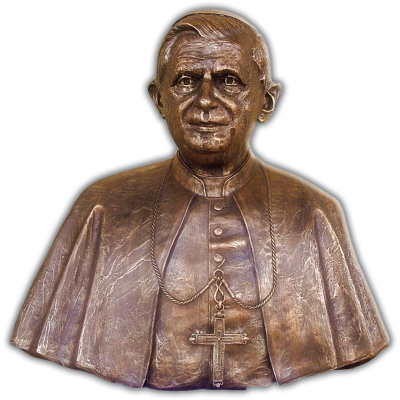 Pope Benedict XVI Fiberglass Outdoor Statue, 24" (60 cm)