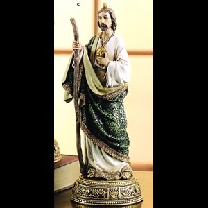 St. Jude Resin Statue, 10.75" (27 cm)