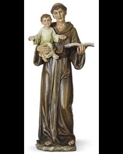 Statue Saint Antoine 14 1 / 2" en résine