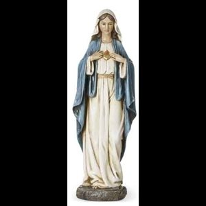 Statue Saint Coeur de Marie 14" résine