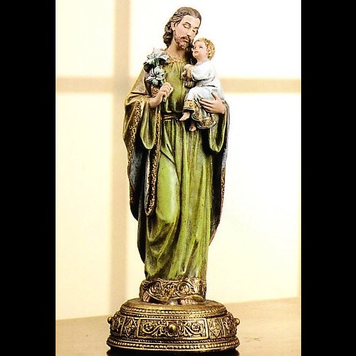 St. Joseph Resin Statue, 10.25" (26 cm) Ht.