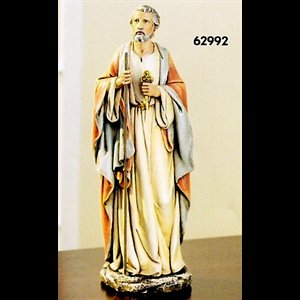 St. Peter Resin Statue, 10.5" (26.7 cm)