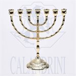 Menorah Doré 11 1 / 8" x 10 1 / 4" (29 x 26 cm)