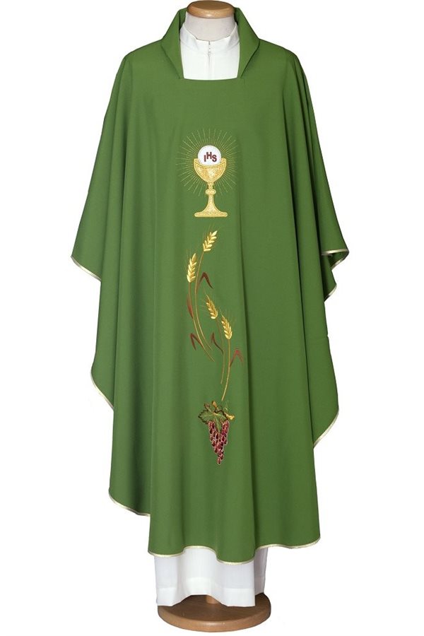 Green Chasuble #65-000305 100% polyester