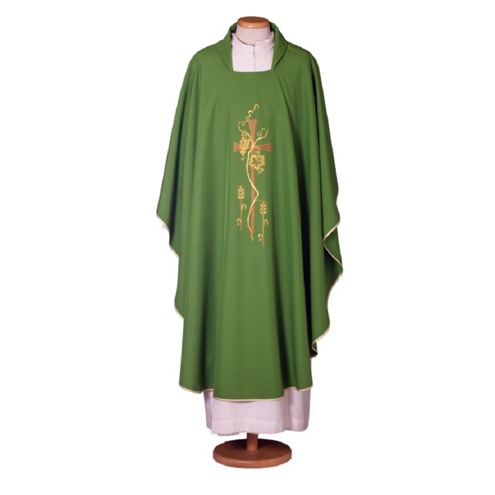 Chasuble Verte 65-000406 100% polyester