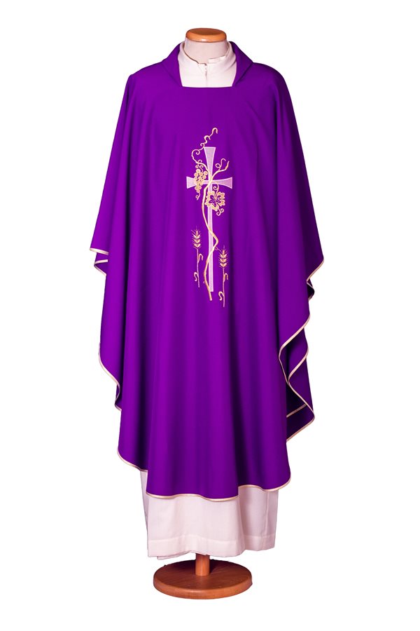 Purple Chasuble #65-000406 100% polyester