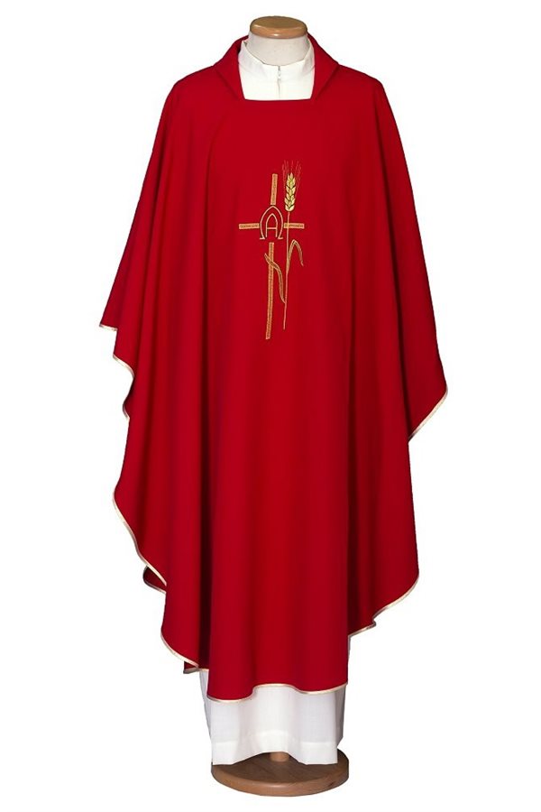 Red Chasuble #65-000461 100% polyester