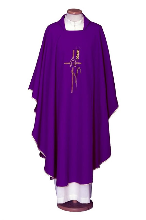 Purple Chasuble #65-000461 100% polyester