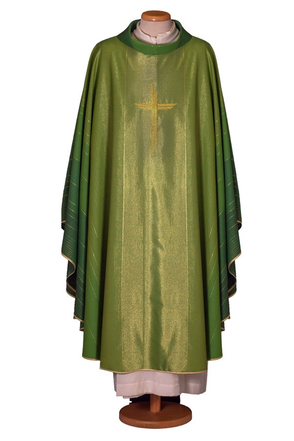 Chasuble Ivoire #65-002005 en laine et lurex