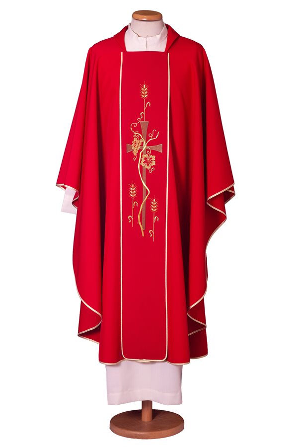 Chasuble Rouge #65-002802 100% polyester