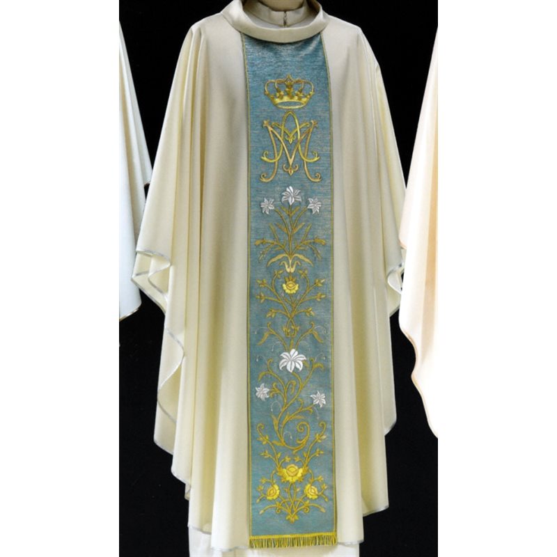 Marial Chasuble #65-00GM16 handmade 100% wool