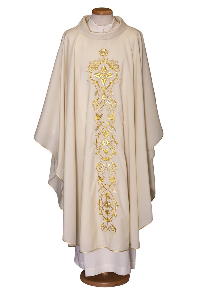 Chasuble #65-013056ST 100% laine (4 couleurs disponibles) Chasuble #65-013056ST 100% laine (4 couleurs disponibles)