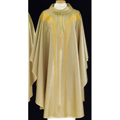 Chasuble #65-038188 dark gold fabric wool / lurex