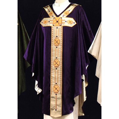 Chasuble #65-039691 Purple 100% silk