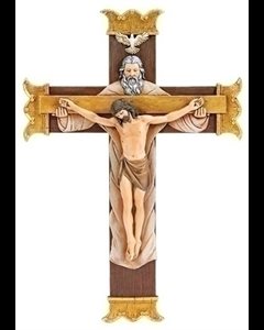 Holy Trinity Crucifix 10 1 / 4" resin
