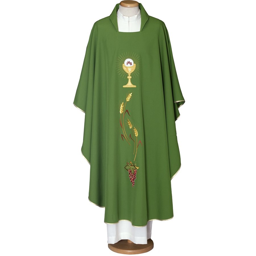 Green Chasuble #65-000305 100% polyester