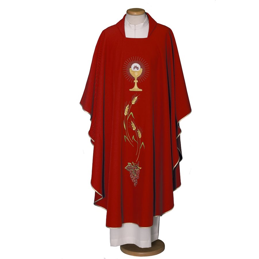 Red Chasuble #65-000305 100% polyester