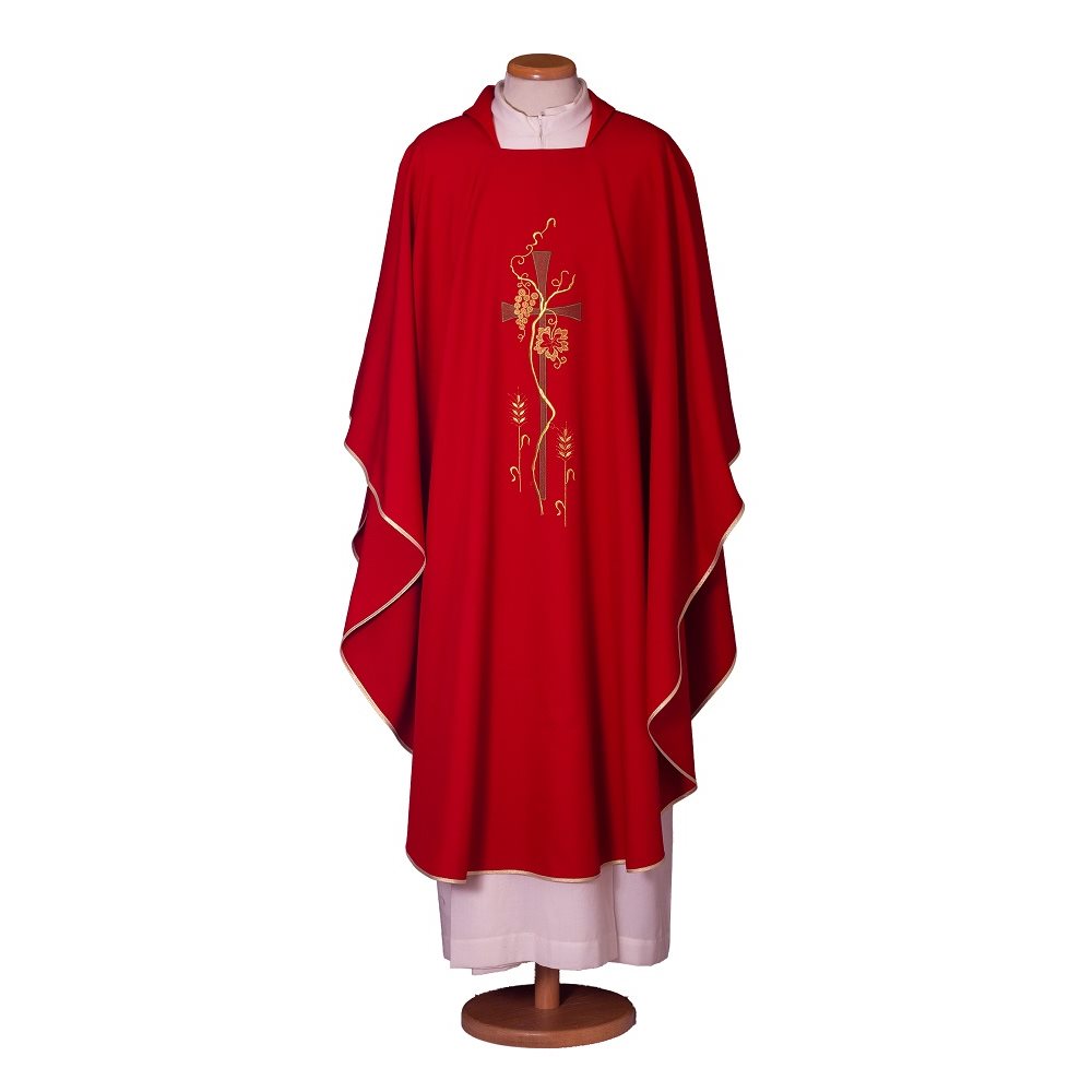 Chasuble Rouge 65-000406 100% polyester