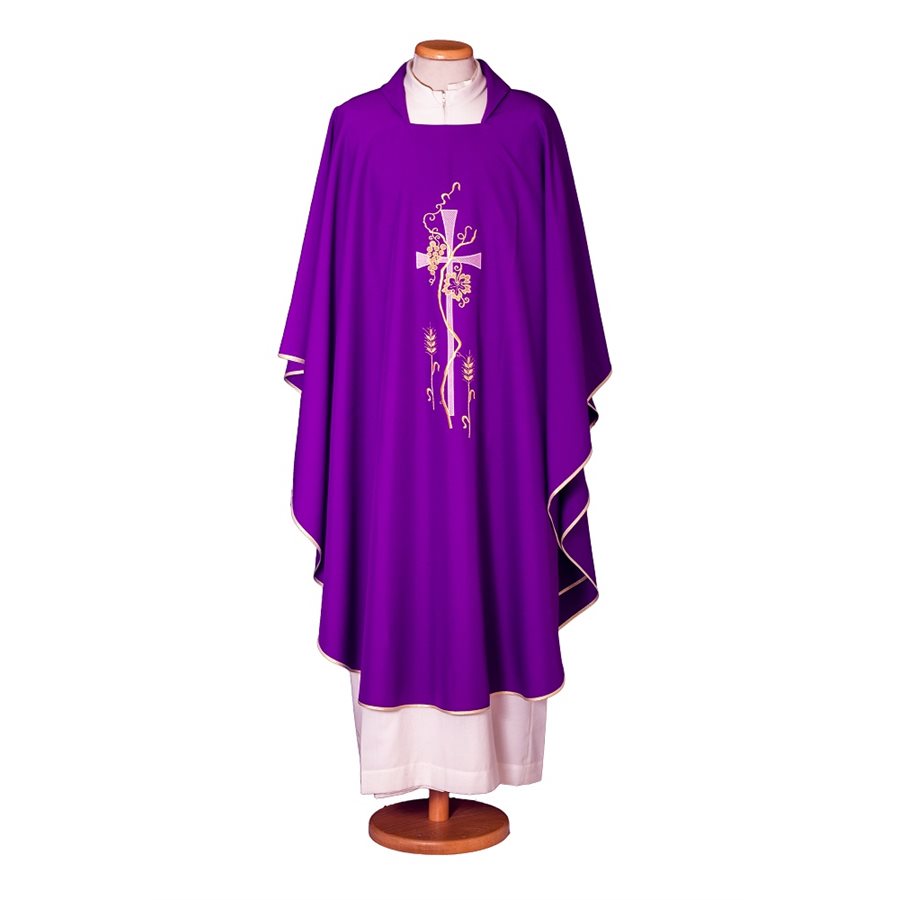 Purple Chasuble #65-000406 100% polyester