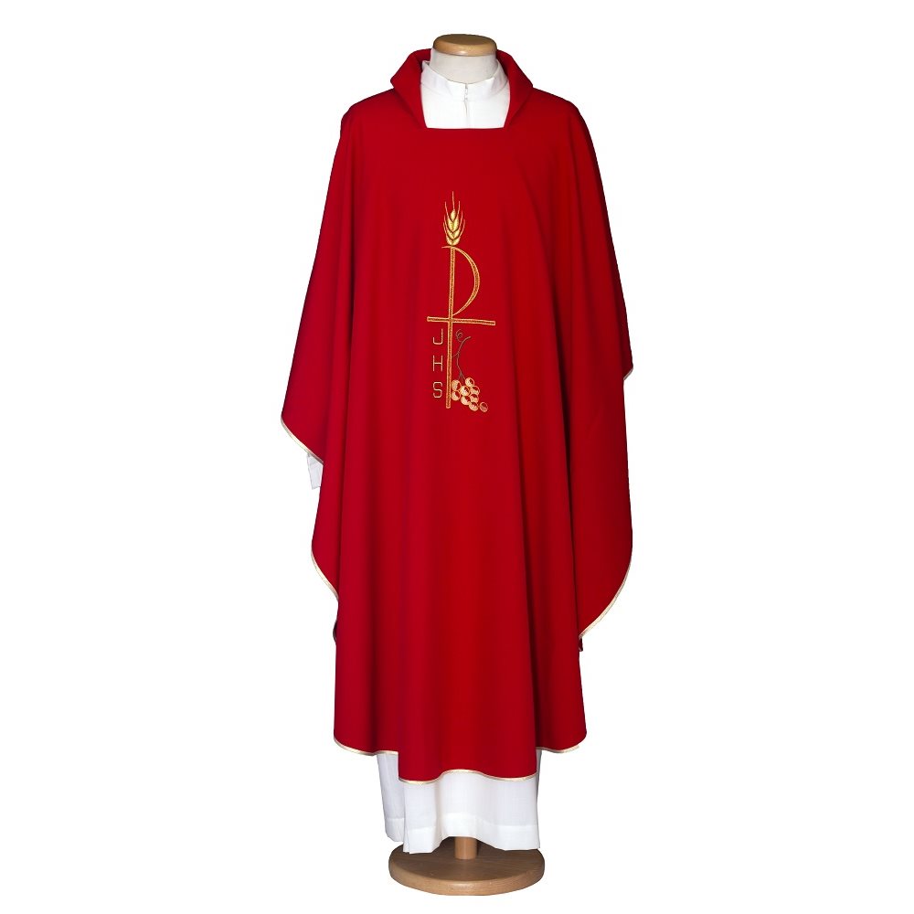 Red Chasuble #65-000462 100% polyester