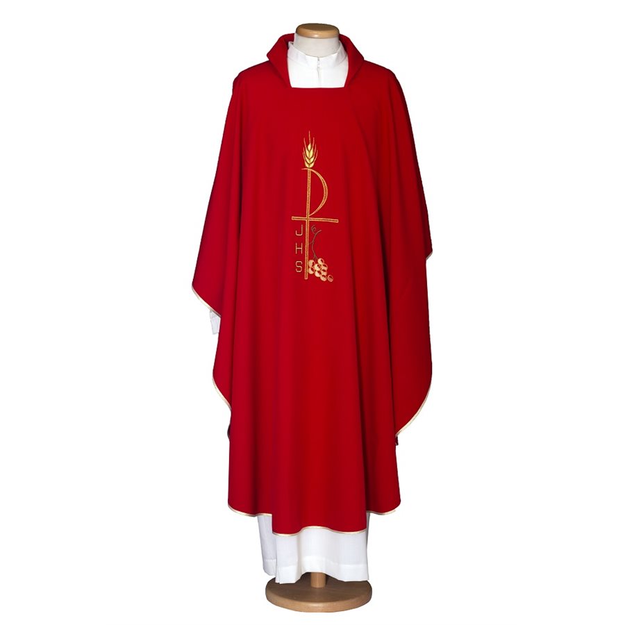 Red Chasuble #65-000462 100% polyester