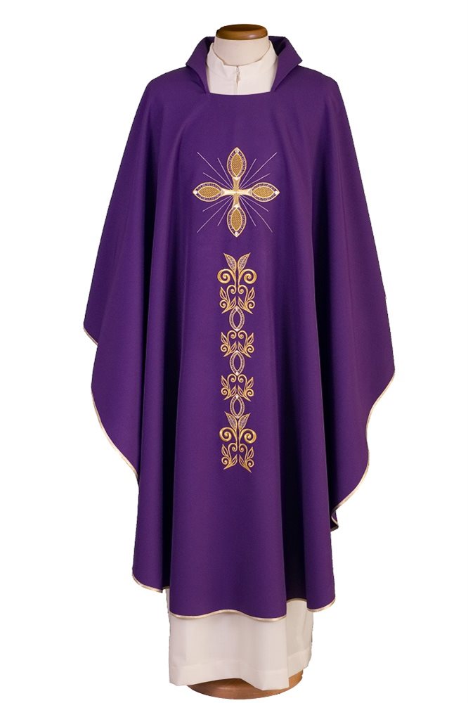 Chasuble Violette #65-000952 100% polyester