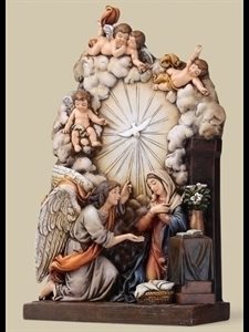 Annunciation Resin Statue 9.25" (23.5 cm)
