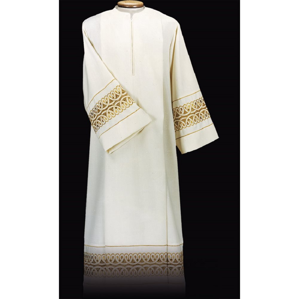 Ivory Alb 61" (155 cm) Polyester / Wool