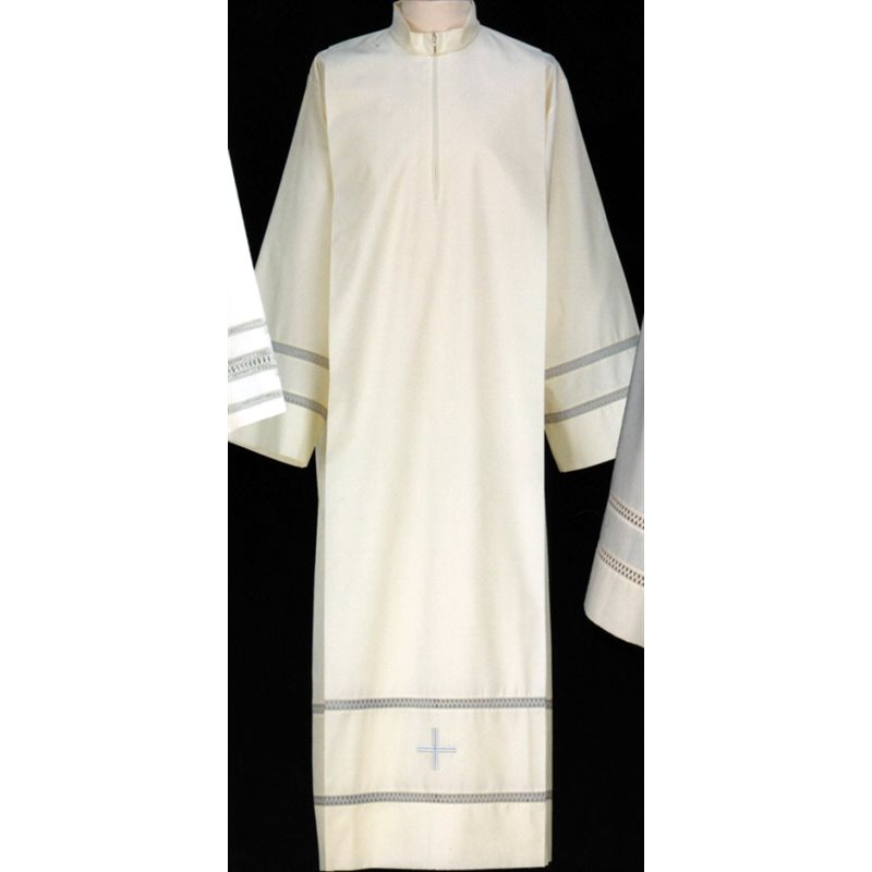 Aube 53" (135 cm) polyester / coton blanc ou ivoire