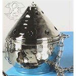Nickel Incense Burner 4 1 / 3'' diam.(11 cm)