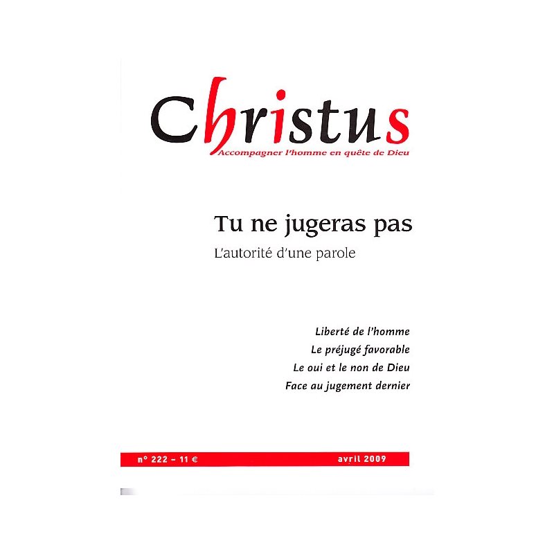 Christus #222 - Tu ne jugeras pas