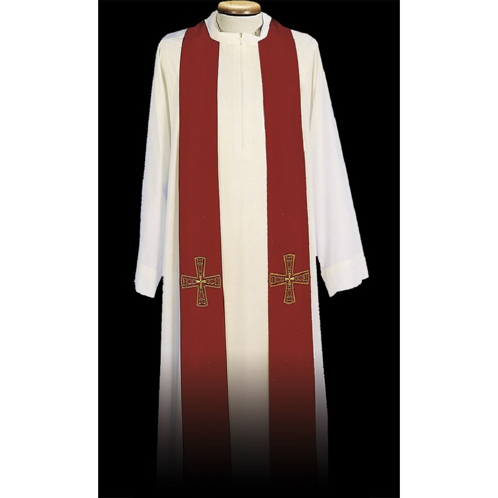 Priest Stole #80-000453 100% polyester, White