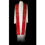 Étole de prêtre #80-002014 polyester /  acétate /  lurex, Verte